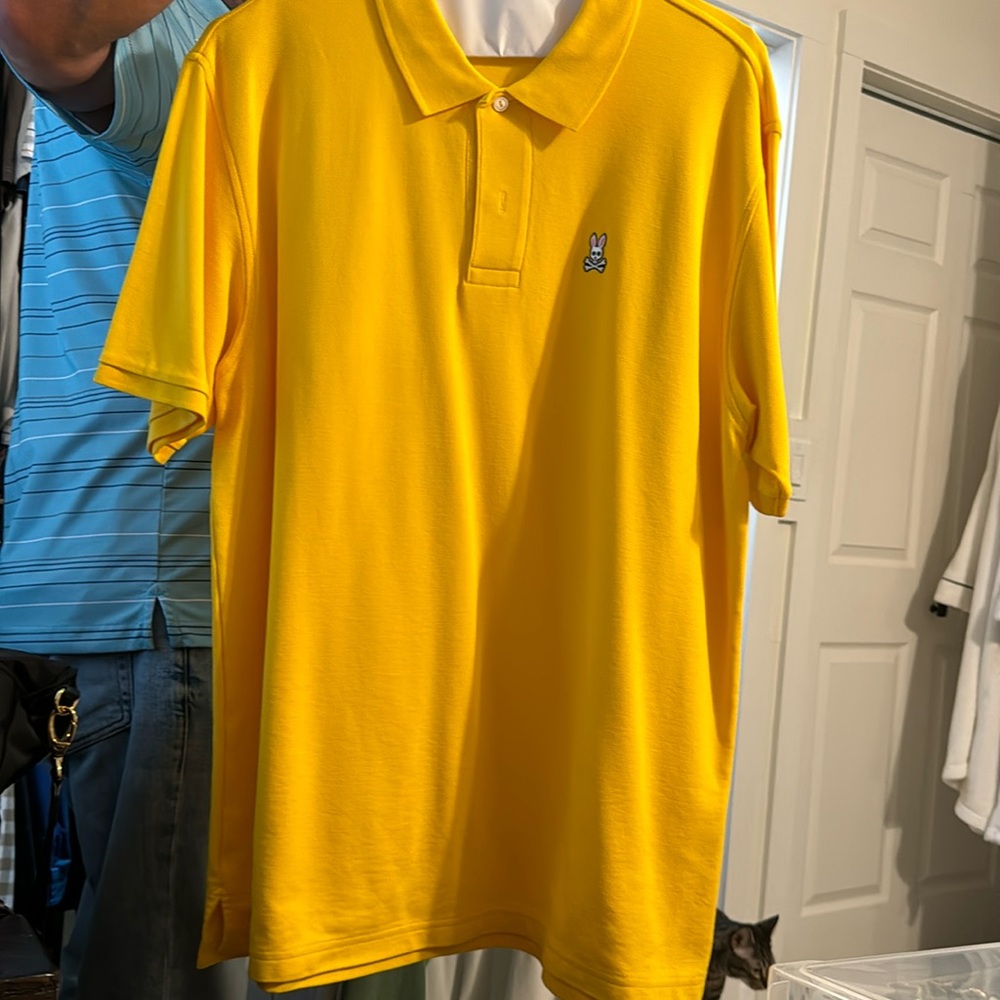 Men’s Yellow Psycho Bunny Size 8 (XL) Polo
